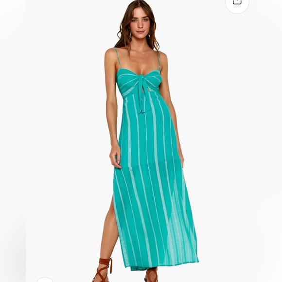 VIX Maxi Dress Size M Tulum Yola Tricia Long Dress EUC - Picture 9 of 12